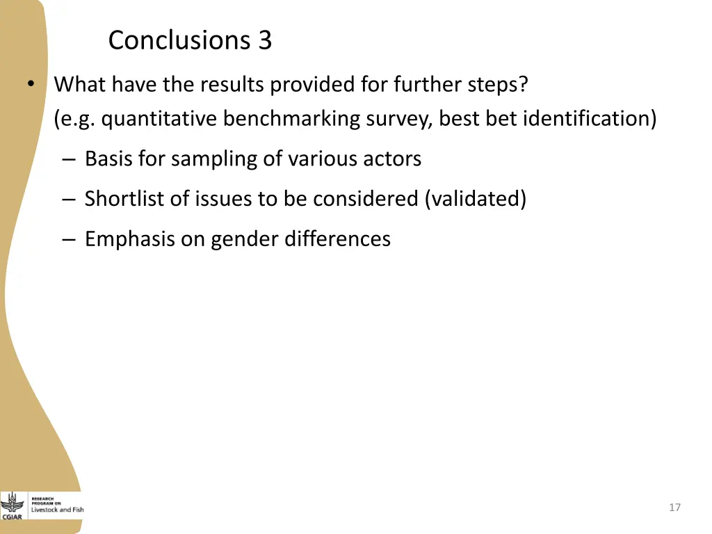 conclusions 3
