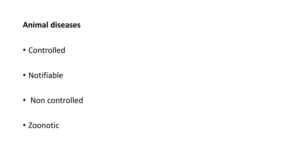 animal diseases