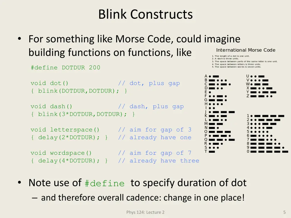 blink constructs