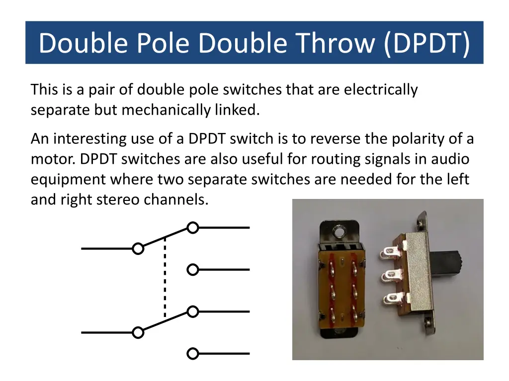 double pole double throw dpdt
