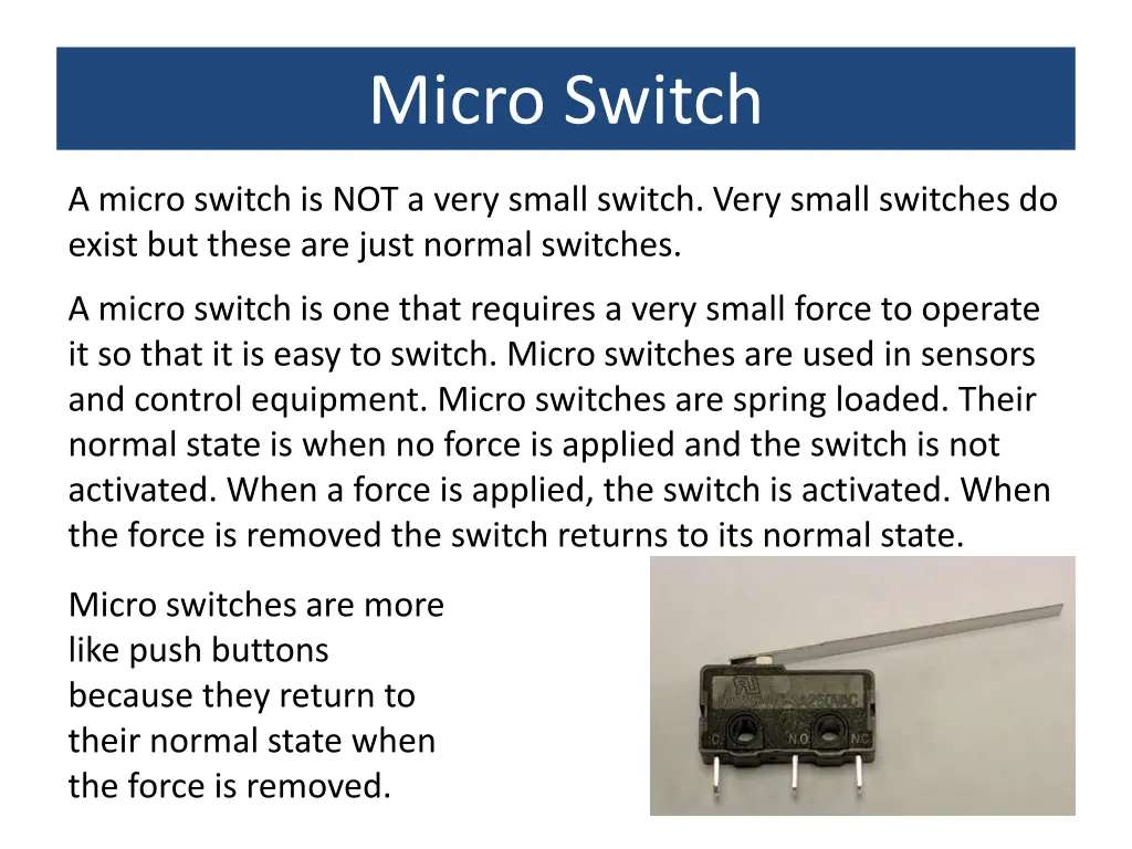 micro switch