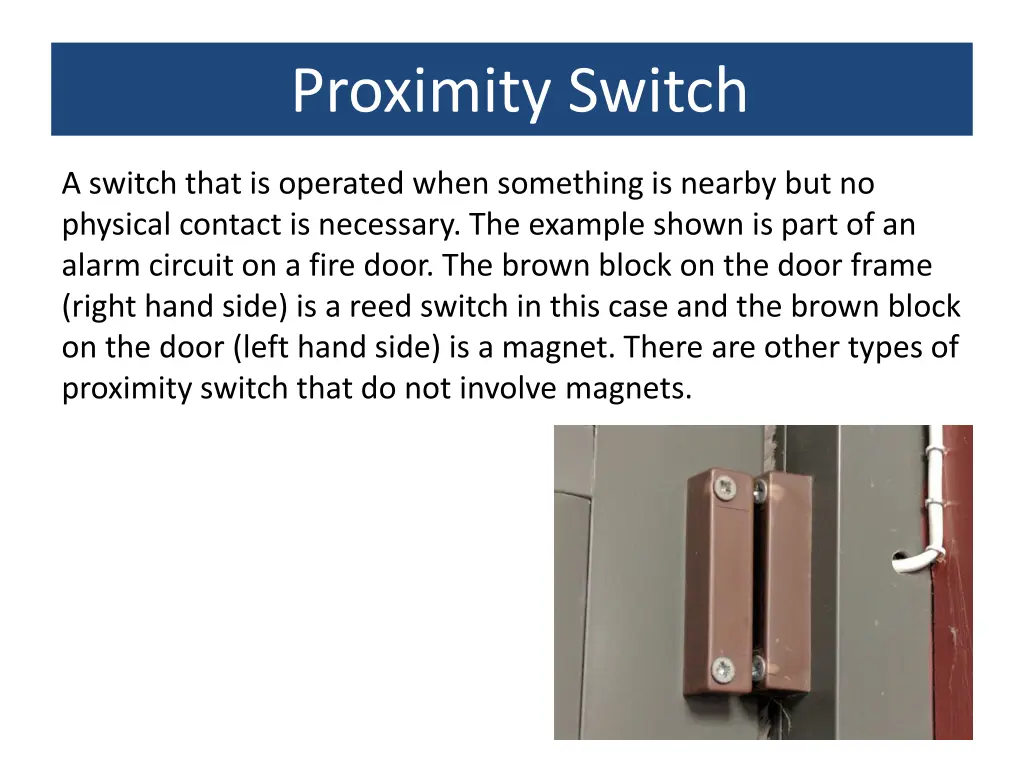 proximity switch