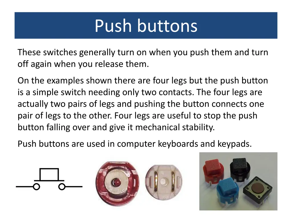 push buttons