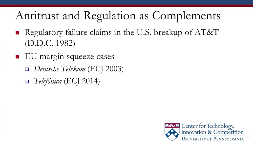 antitrust and regulation as complements
