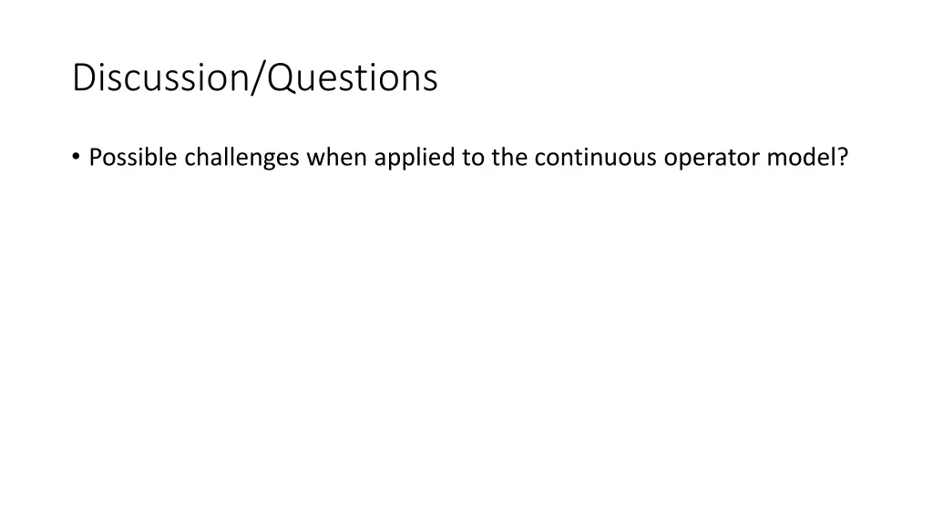 discussion questions