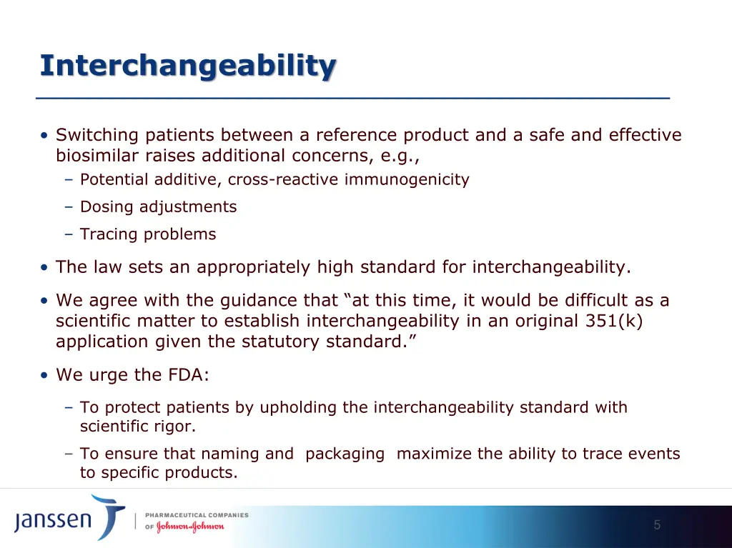 interchangeability