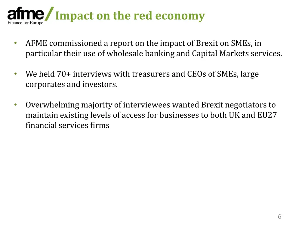 impact on the red economy