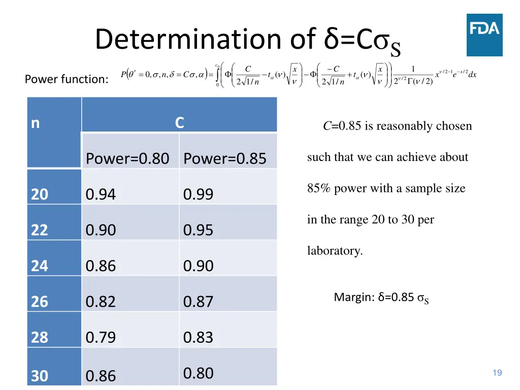 determination of c s c n p 0 1 2 power function