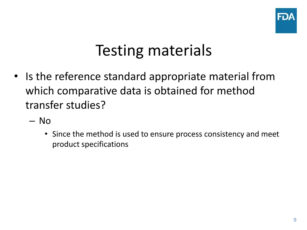 testing materials