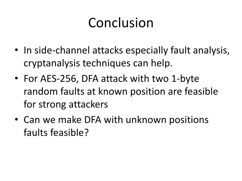 conclusion