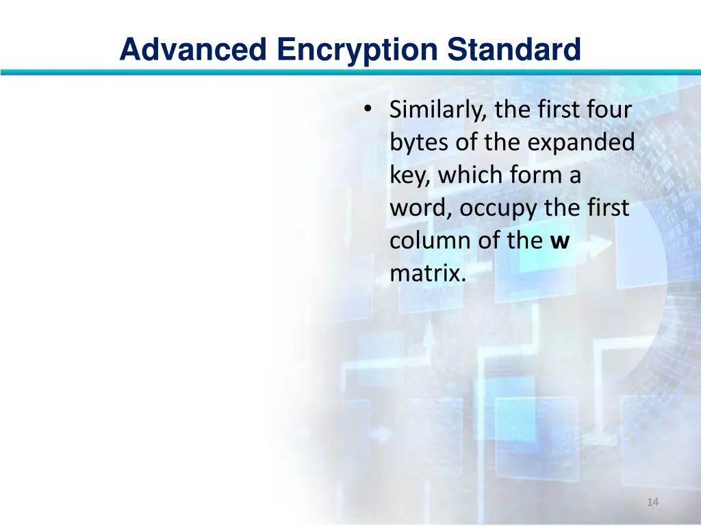 advanced encryption standard 13
