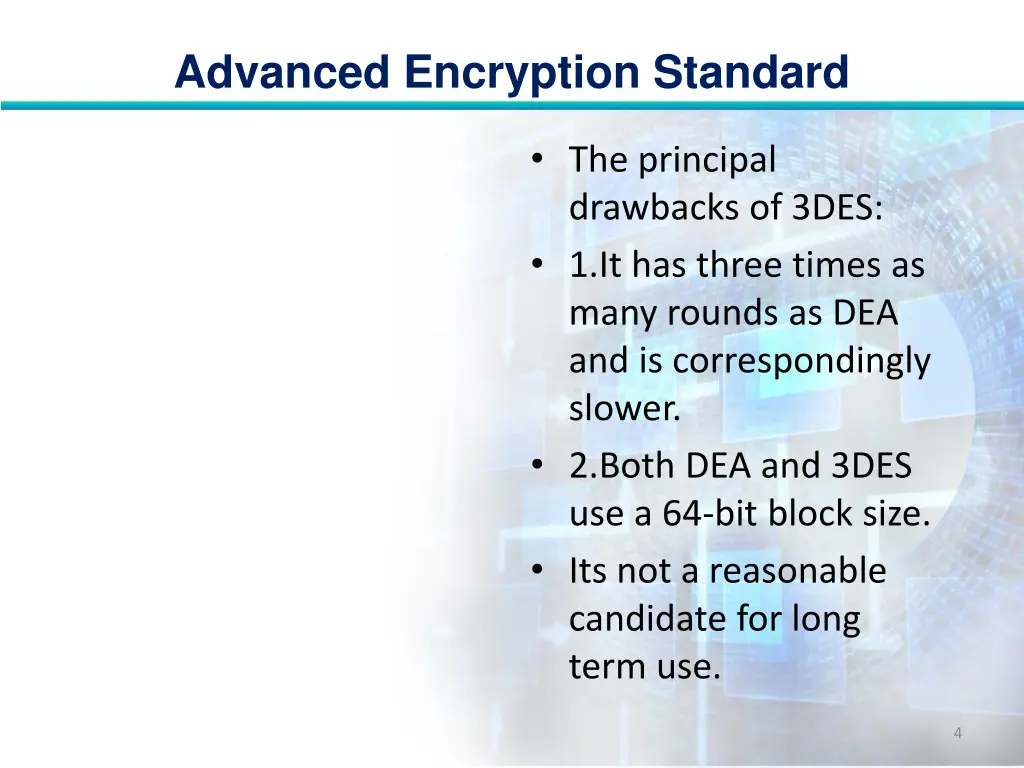 advanced encryption standard 3
