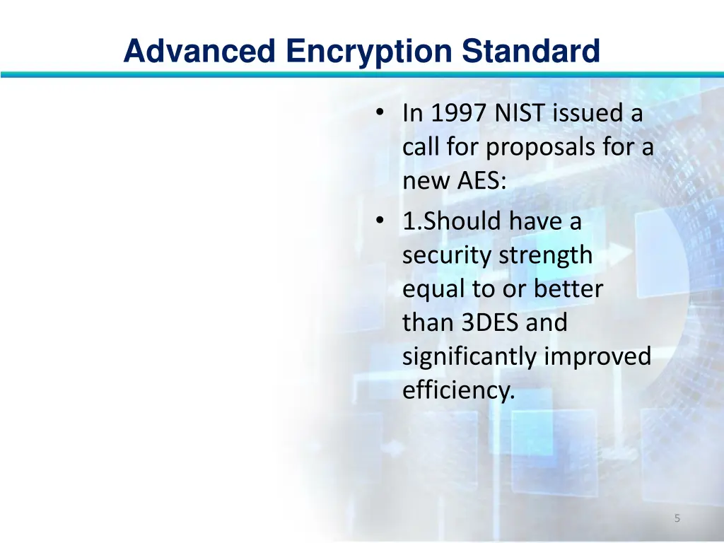 advanced encryption standard 4
