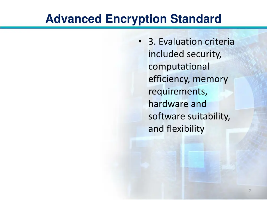 advanced encryption standard 6