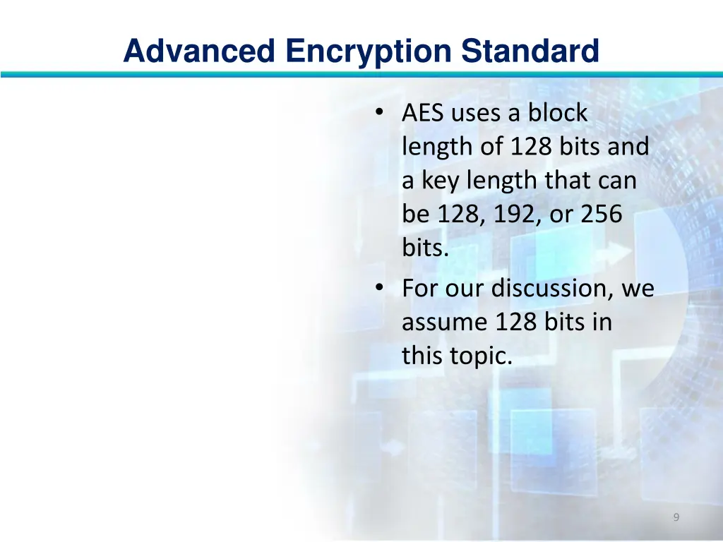 advanced encryption standard 8