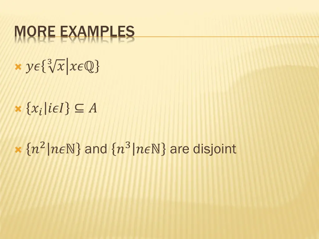more examples
