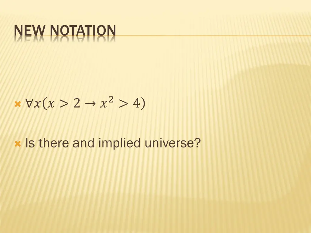 new notation