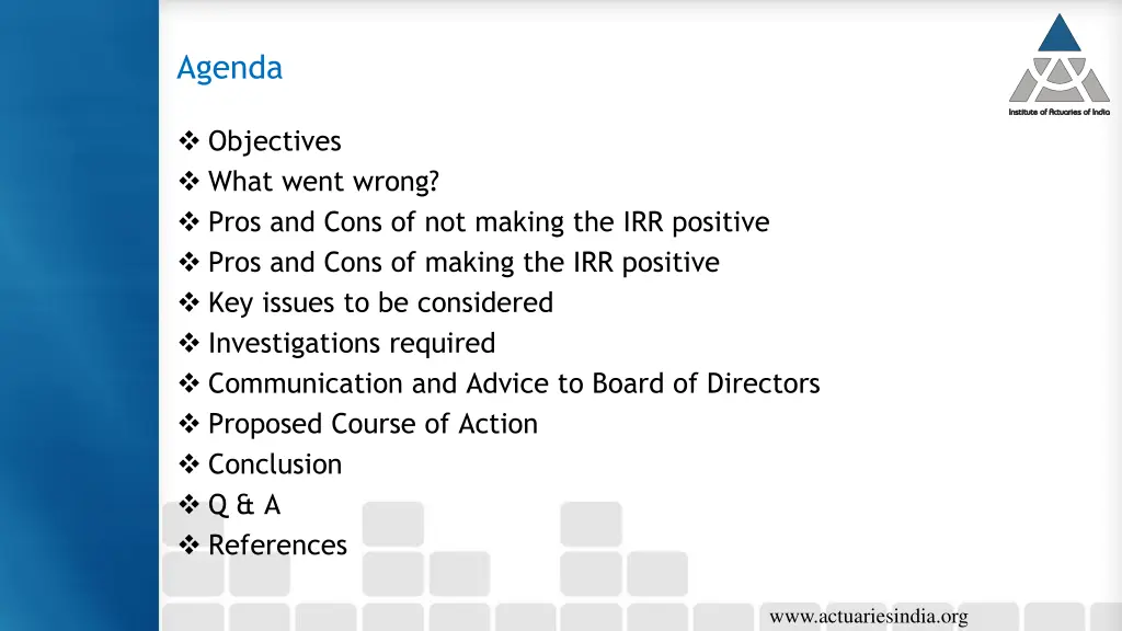 agenda