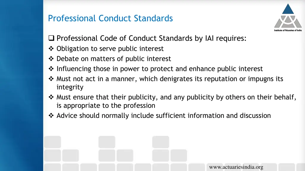 professional conduct standards