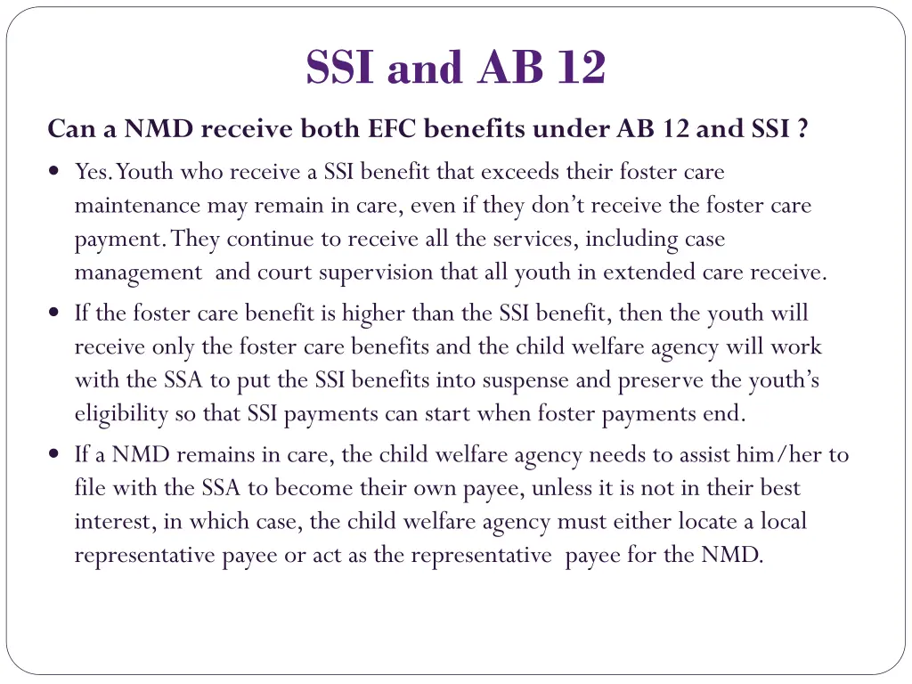 ssi and ab 12