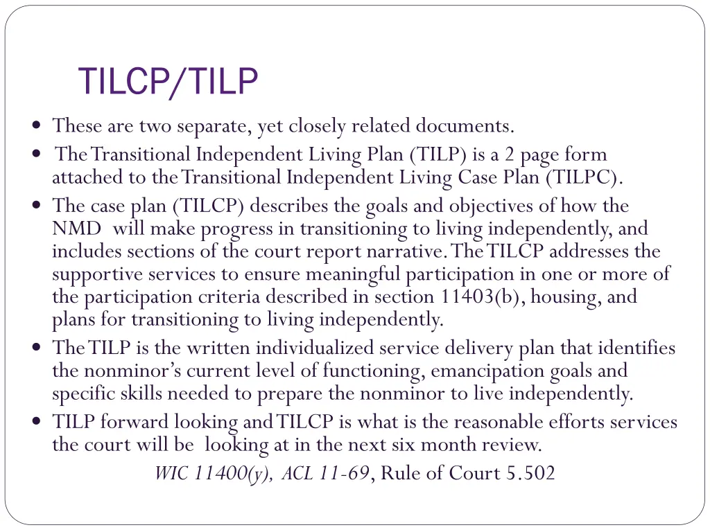 tilcp tilp