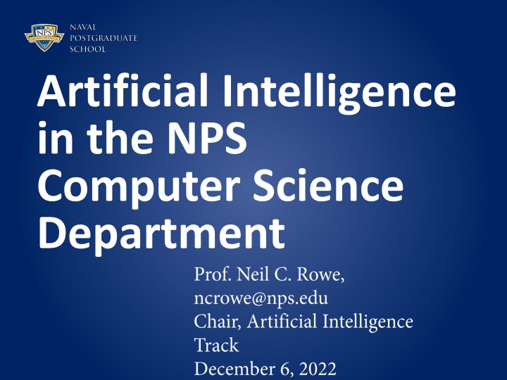 artificial intelligence in the nps computer