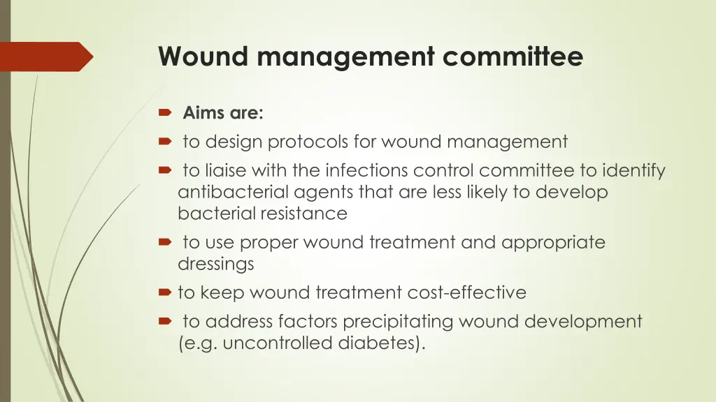 wound management committee