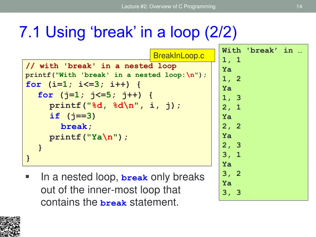 lecture 2 overview of c programming 11