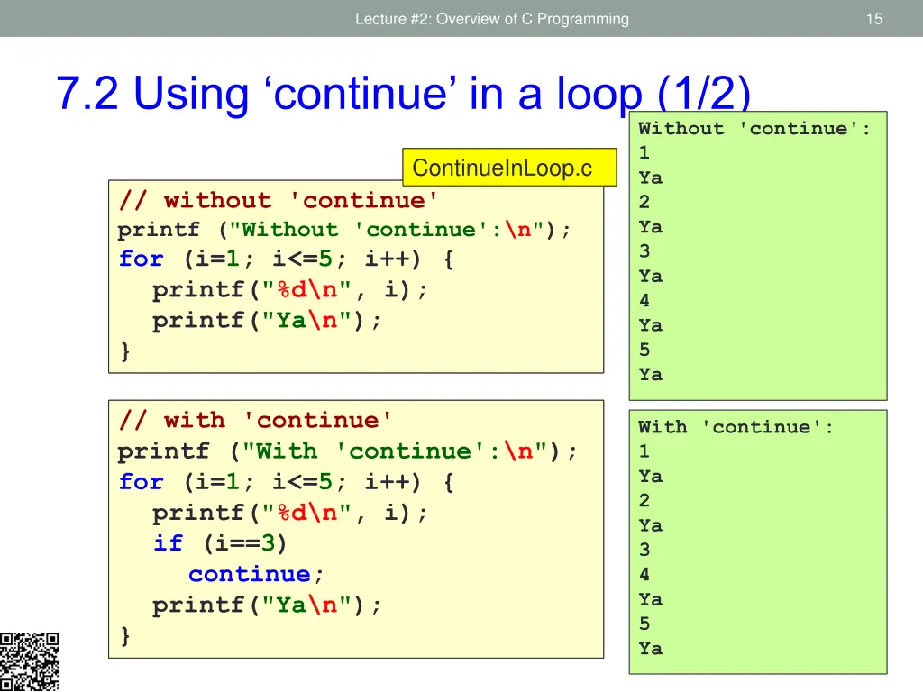 lecture 2 overview of c programming 12
