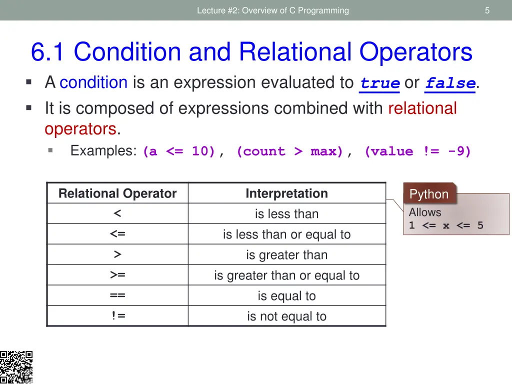 lecture 2 overview of c programming 2