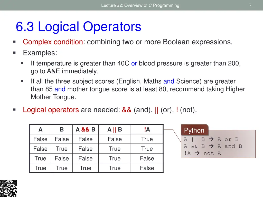 lecture 2 overview of c programming 4