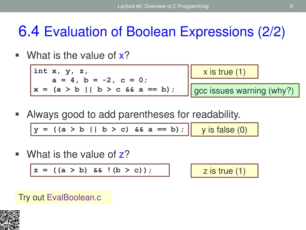 lecture 2 overview of c programming 6