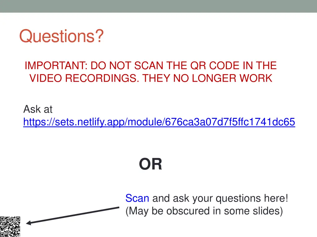 questions