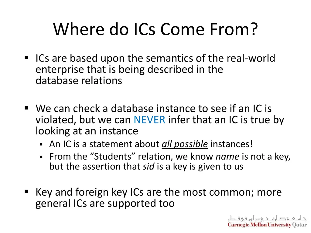 where do ics come from