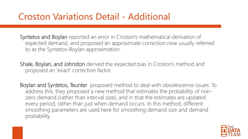 croston variations detail additional