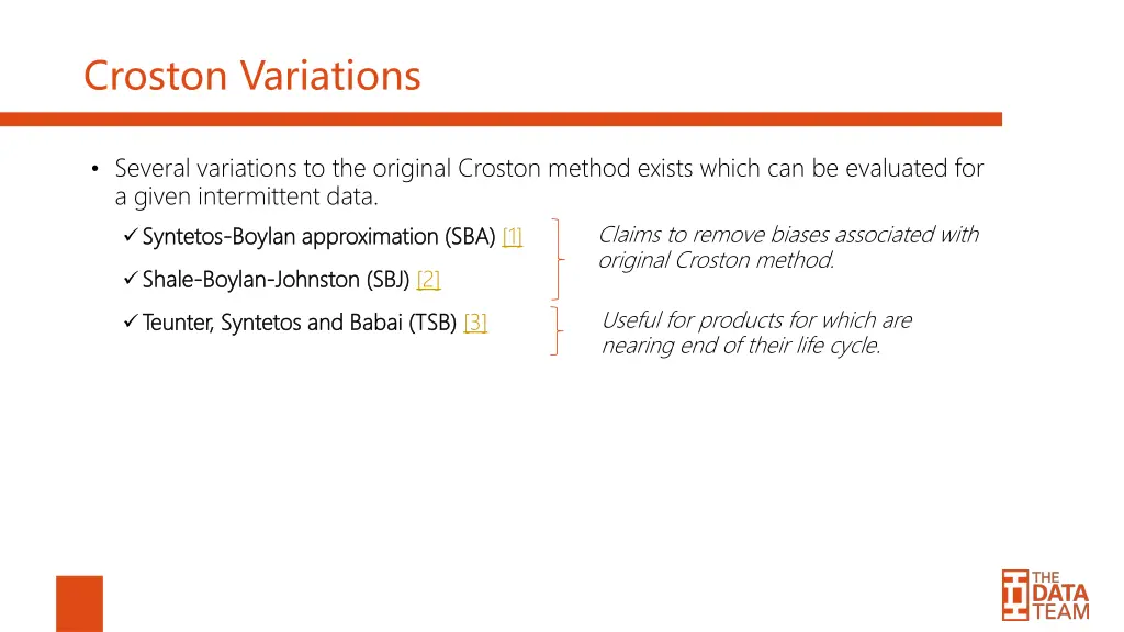croston variations