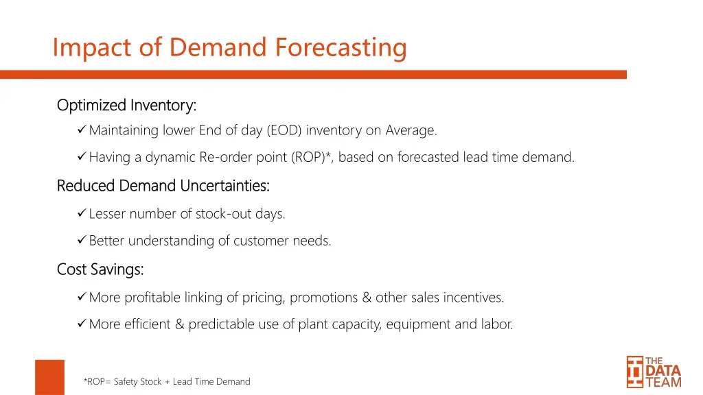 impact of demand forecasting