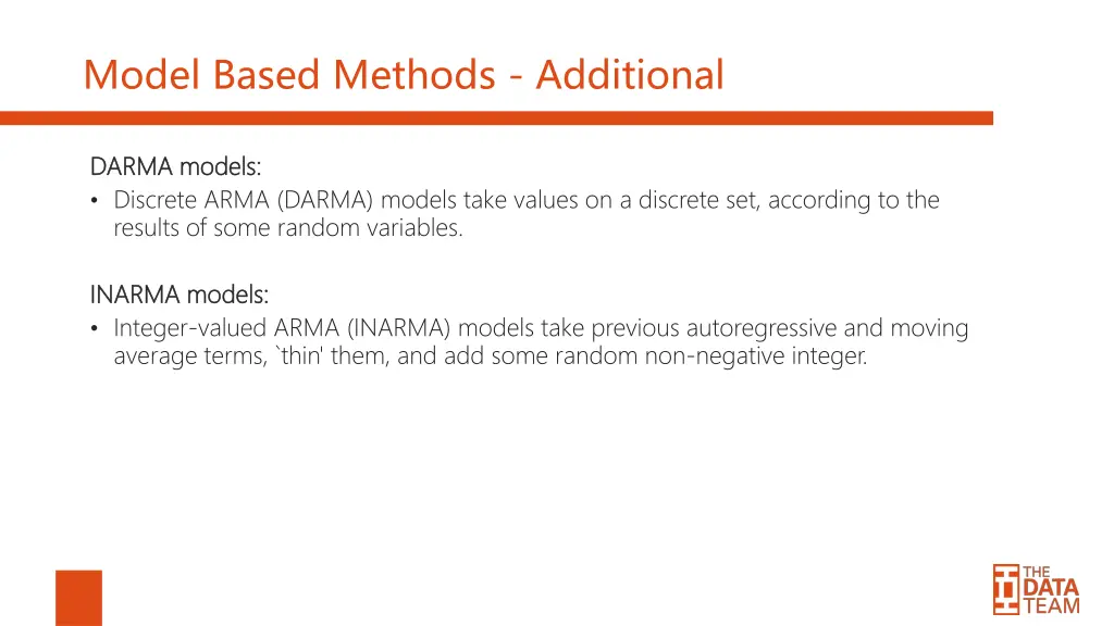 model based methods additional