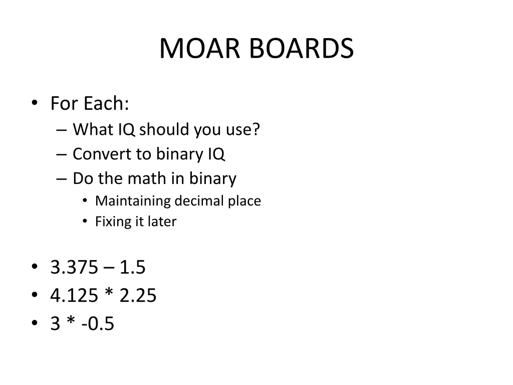 moar boards
