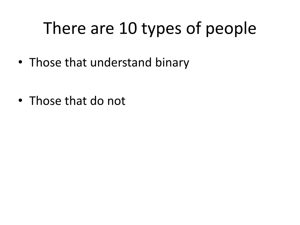 there are 10 types of people