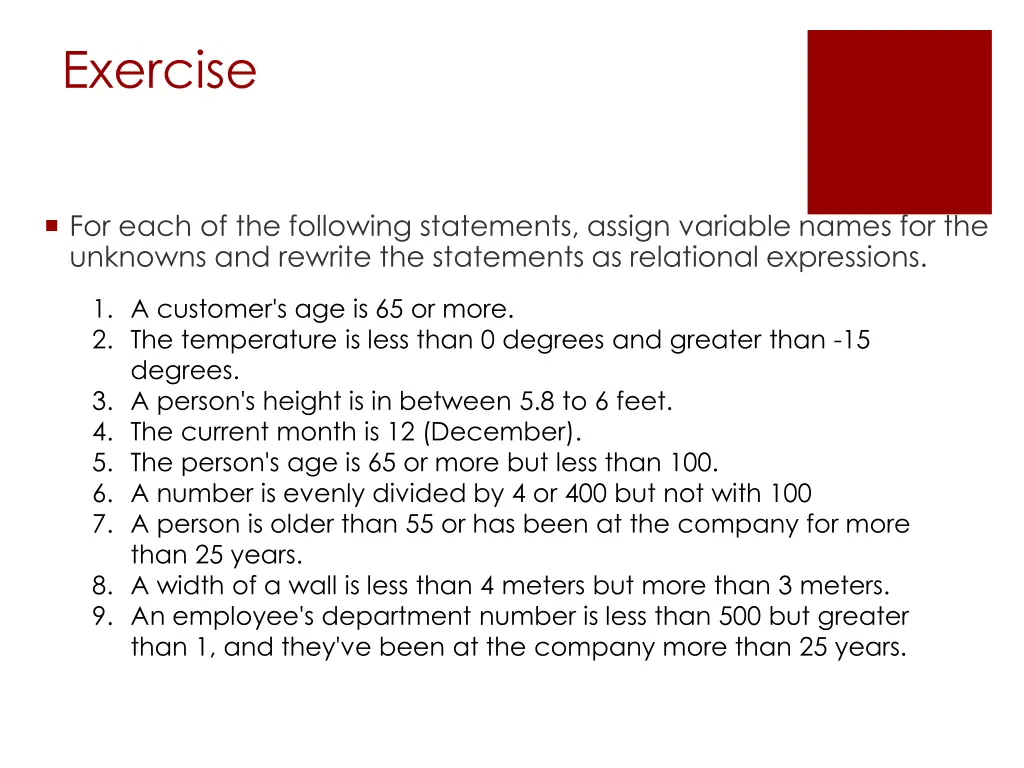 exercise 2