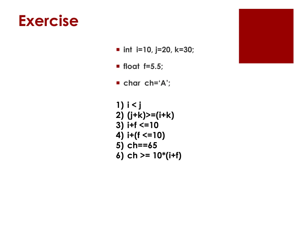 exercise