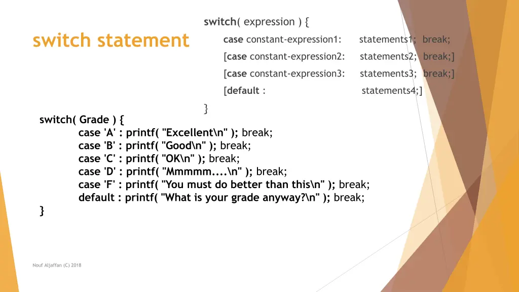 switch expression