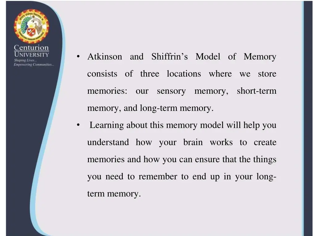 atkinson and shiffrin s model of memory