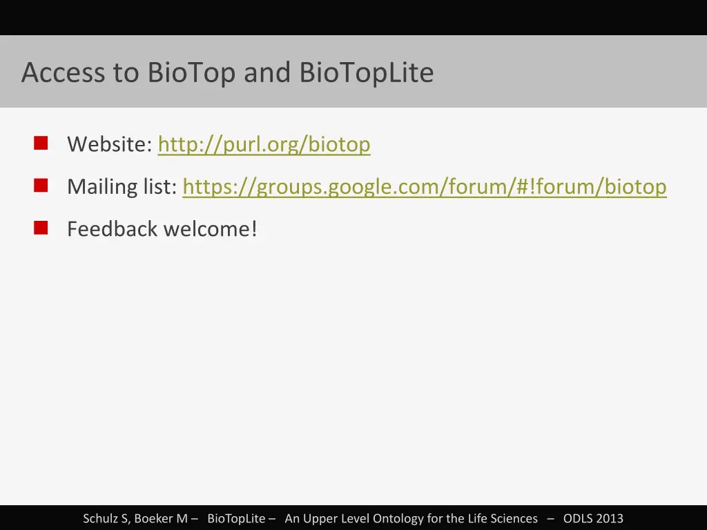 access to biotop and biotoplite