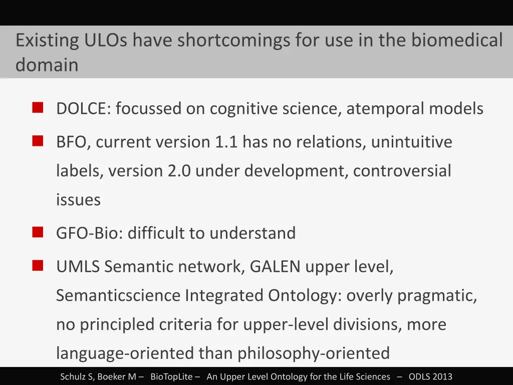 existing ulos have shortcomings