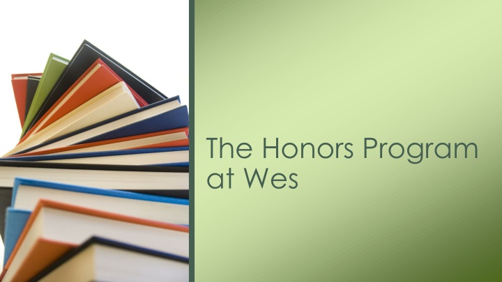 the honors program at wes