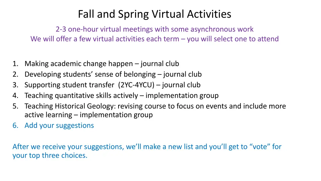 fall and spring virtual activities 2 3 one hour