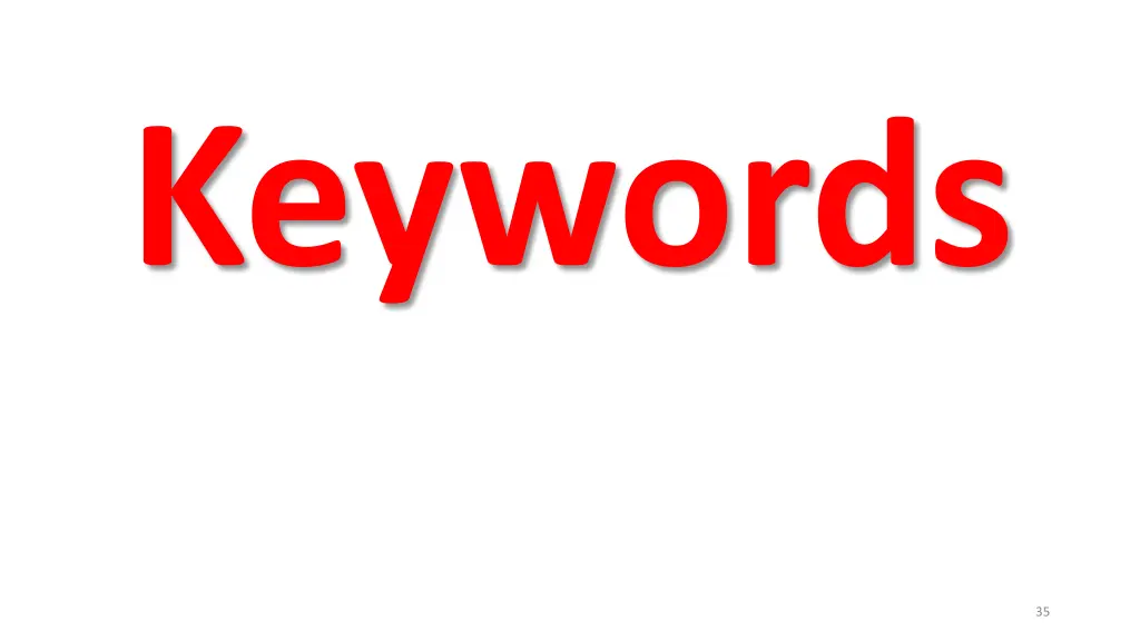 keywords