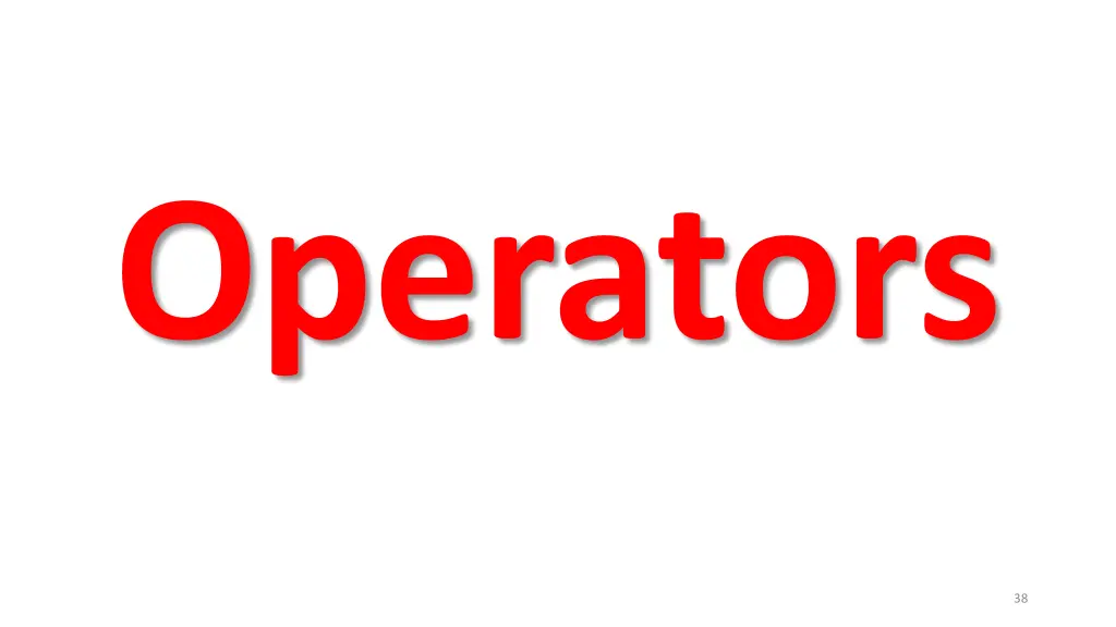 operators